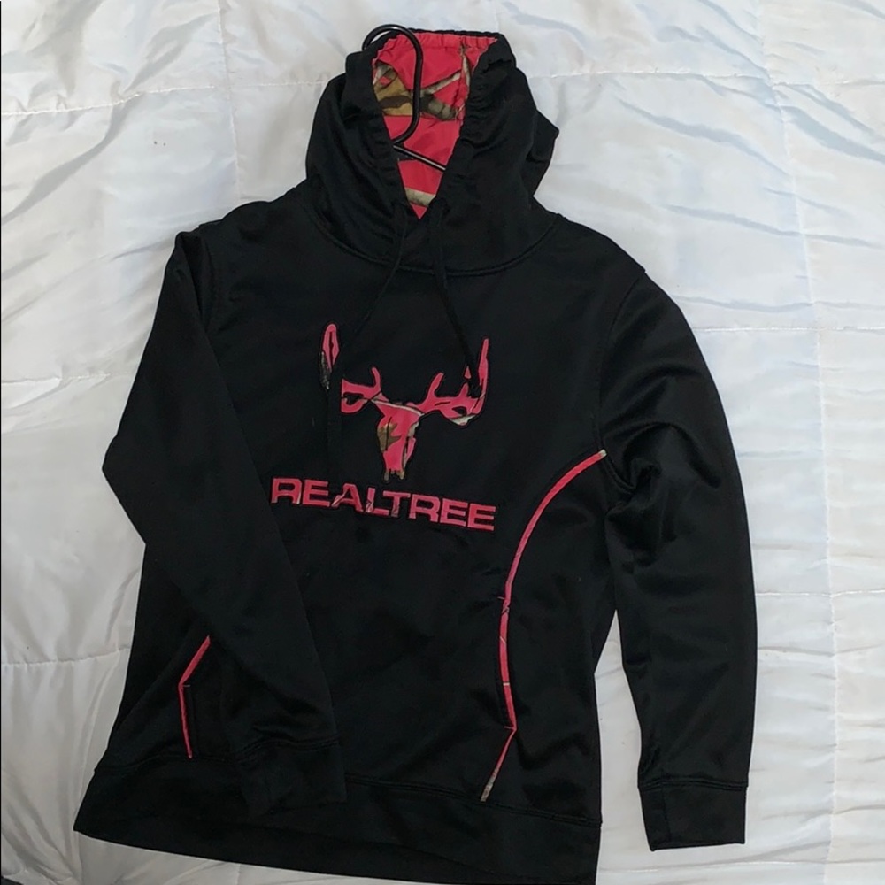 Real tree pink camo sweatshirt - like new